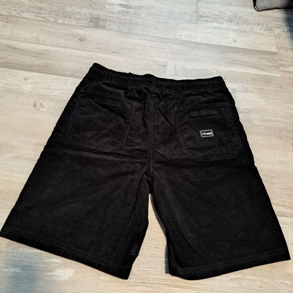 Volcom Elastic Waist Corduroy True To This Shorts Outer Spaced Black Youth XL - Picture 2 of 12